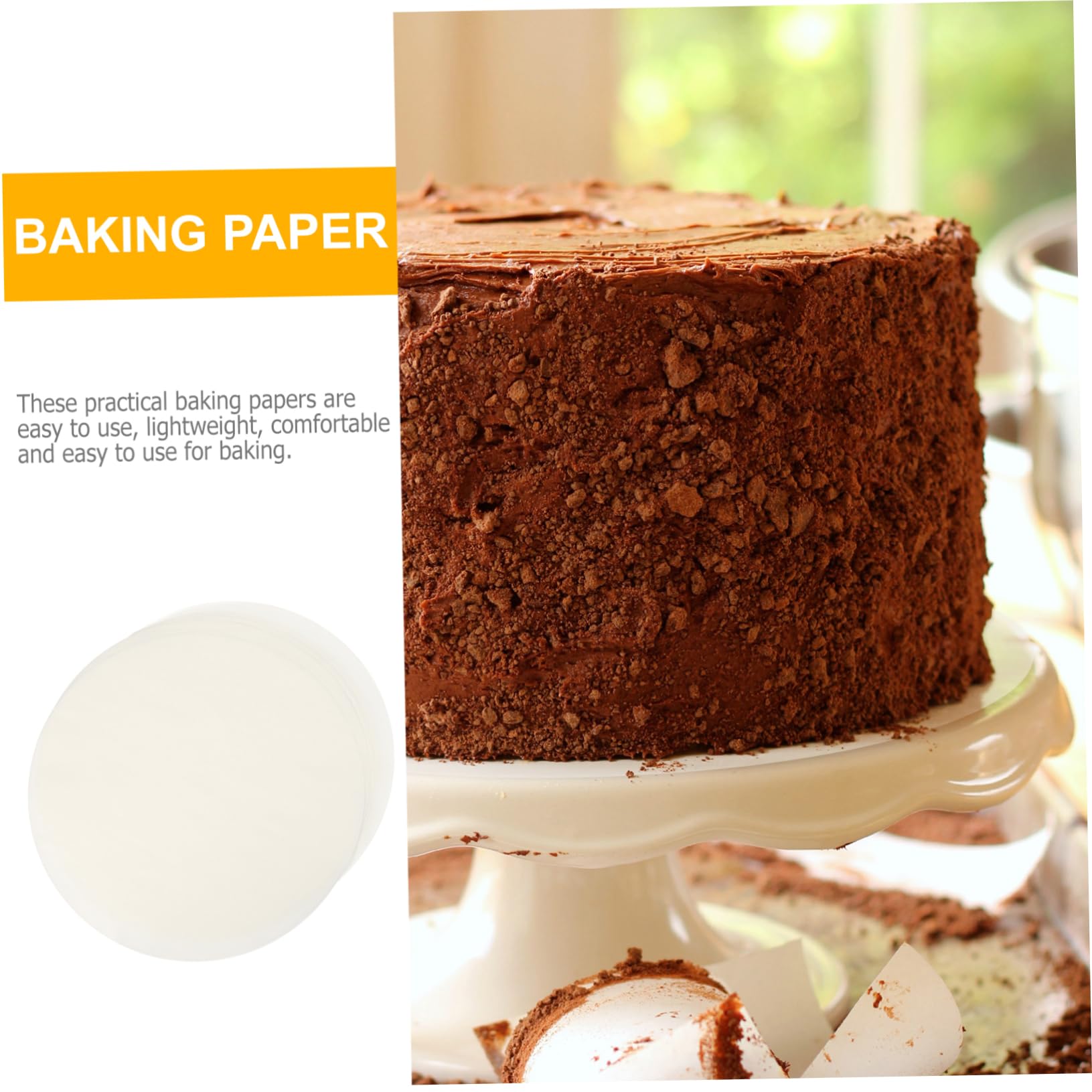 SHOWERORO 500pièces De Cuisson Antiadhésif Pour Cuisine Parchment Paper Rond Pour Pâtisserie Et Cuisson Maison