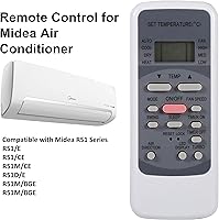 Vista 2 de Reemplazo de control remoto universal para aire acondicionado Midea (Tipo: R51M/E)