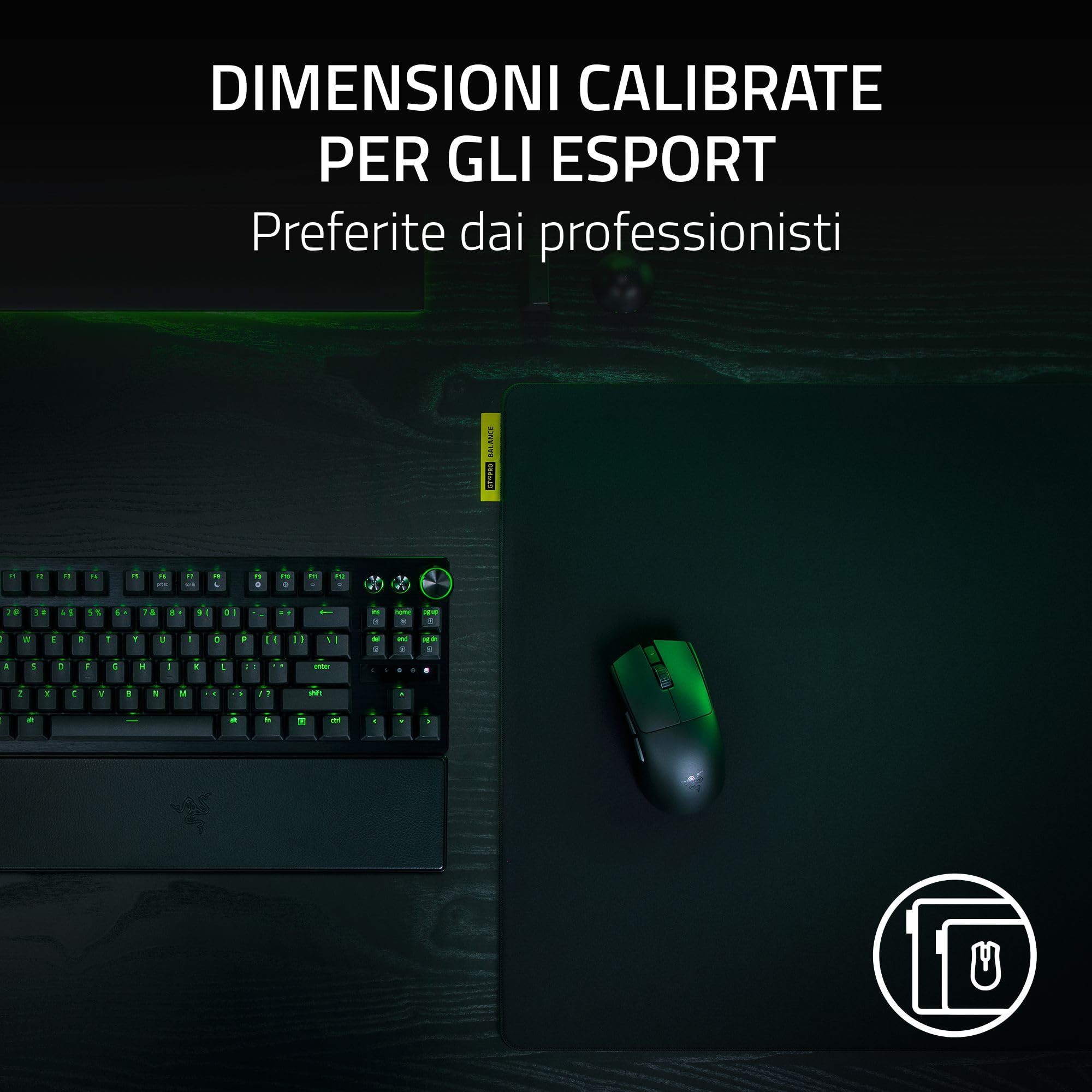 Razer Gigantus V2 Pro L - Balance - Soffice tappetino per mouse da gaming per esports per una maggiore velocità e controllo - Schiuma GlideCore proprietaria - 500mm x 480mm | Balance