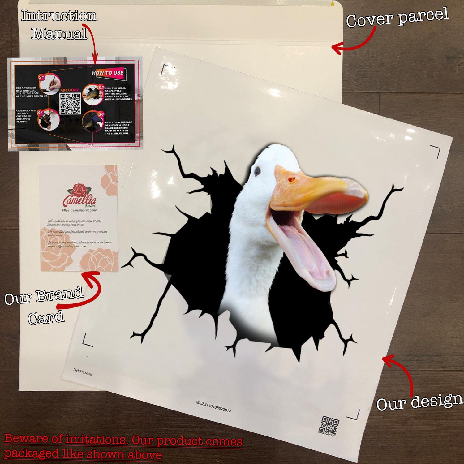 Calcomanía De Vinilo Para Nevera Pequeña, Calcomanía