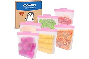 Reusable Gallon Freezer Bags 6 Pack