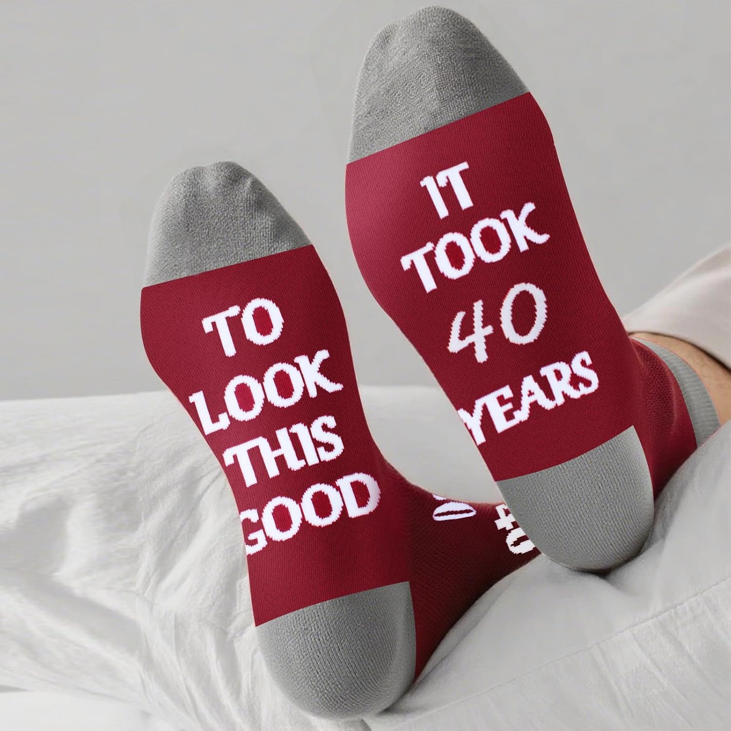40th 50th 60th Birthday Gifts for Her, Women 40th 50th 60th Birthday Decoration, Funny Socks Gift Idea for Mom Wife - Image 2