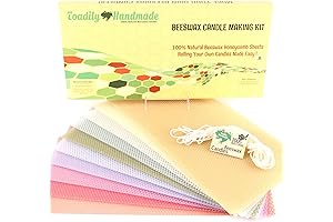 Toadily Handmade Beeswax Candles Kit: Craft Your Own Beeswax Candles with our DIY Kit