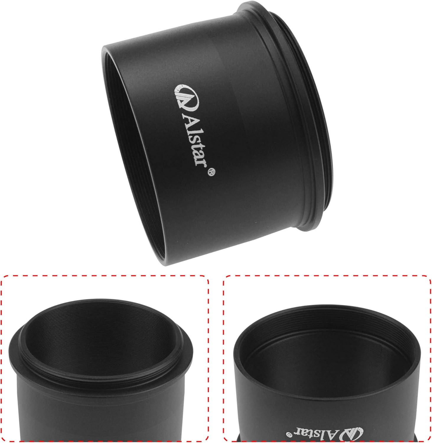 Alstar 2" 2 inch to M48 Adapter - Bundle with - Astronomical 2"/M48-extension Tube Kit