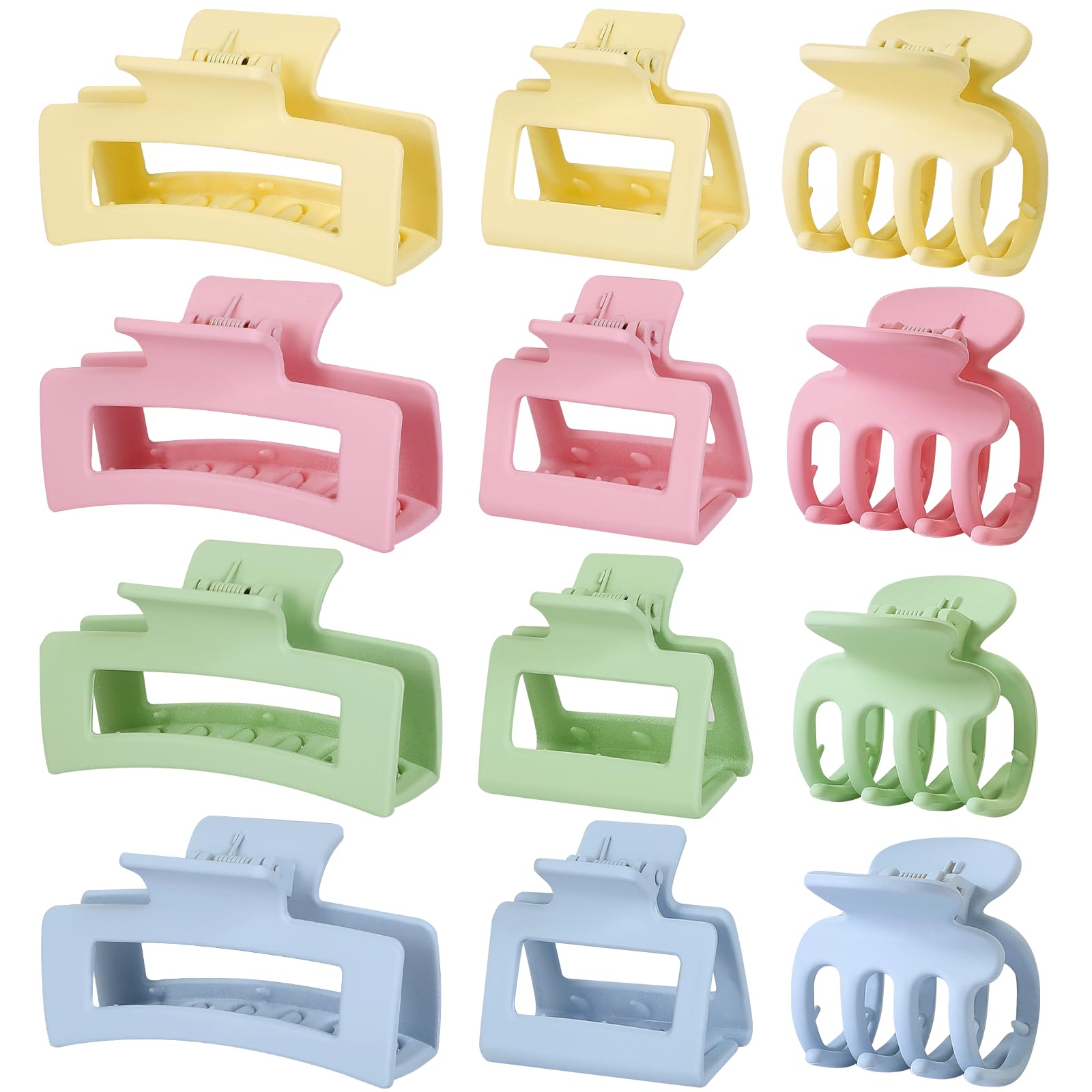 Cute Claw Clips for Women - 12 Pack -13