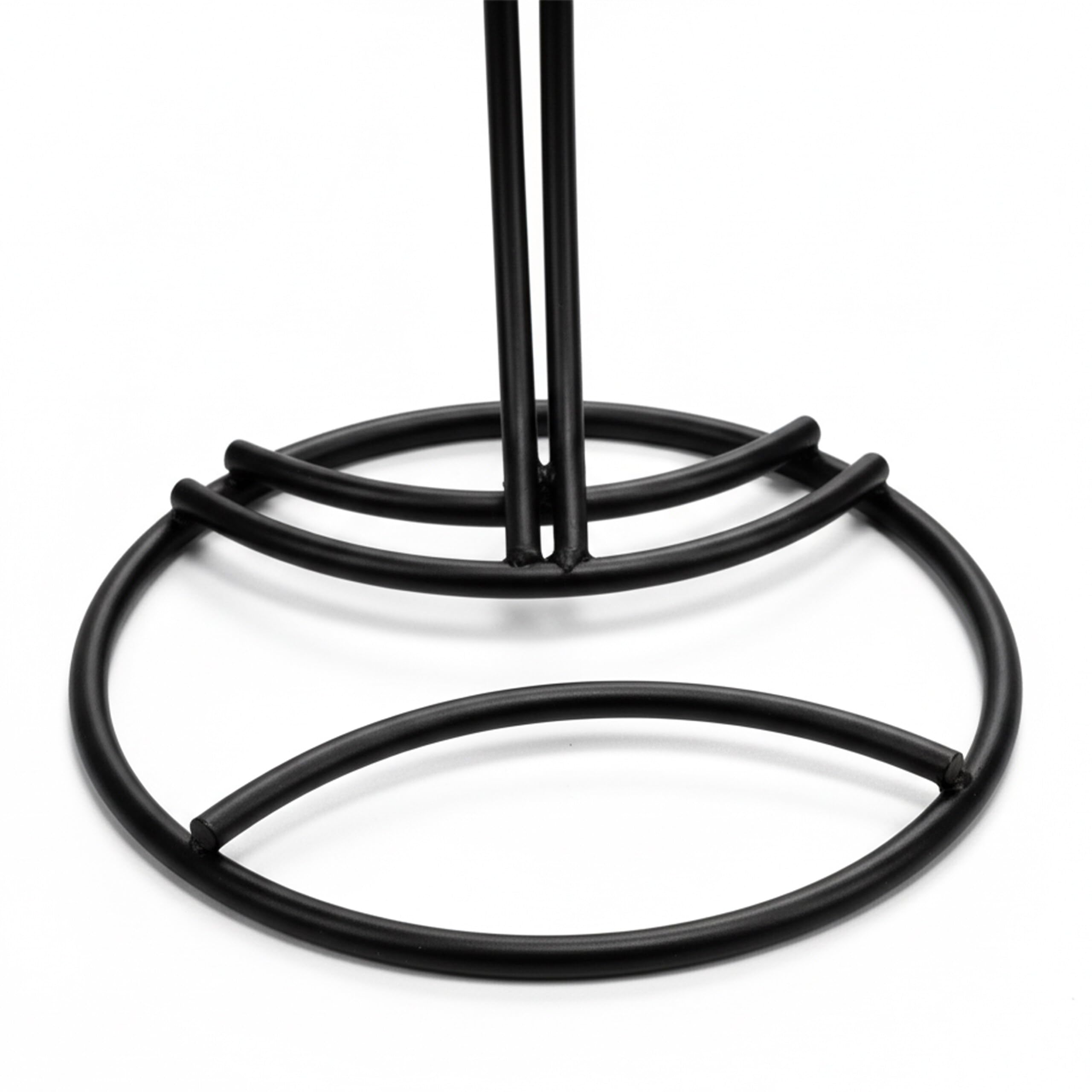 Portabanane Relaxdays, Metallo, H x D: 33,5 x 15 cm, previene ammaccature, Supporto per Banane, Nero