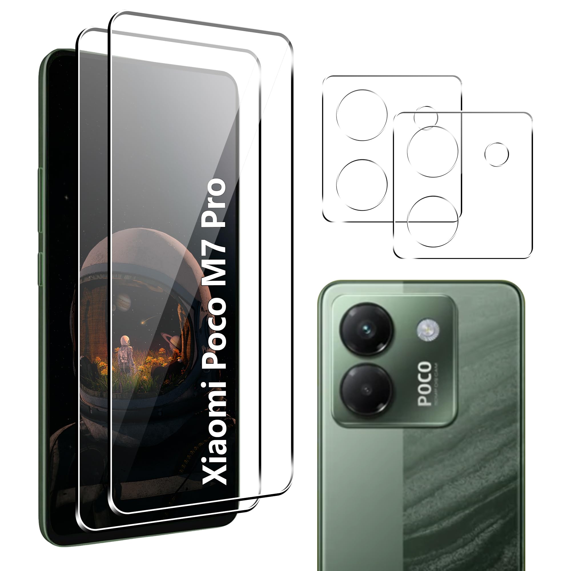 Amazon.com: Suttkue for Xiaomi Poco M7 Pro 5G Screen Protector