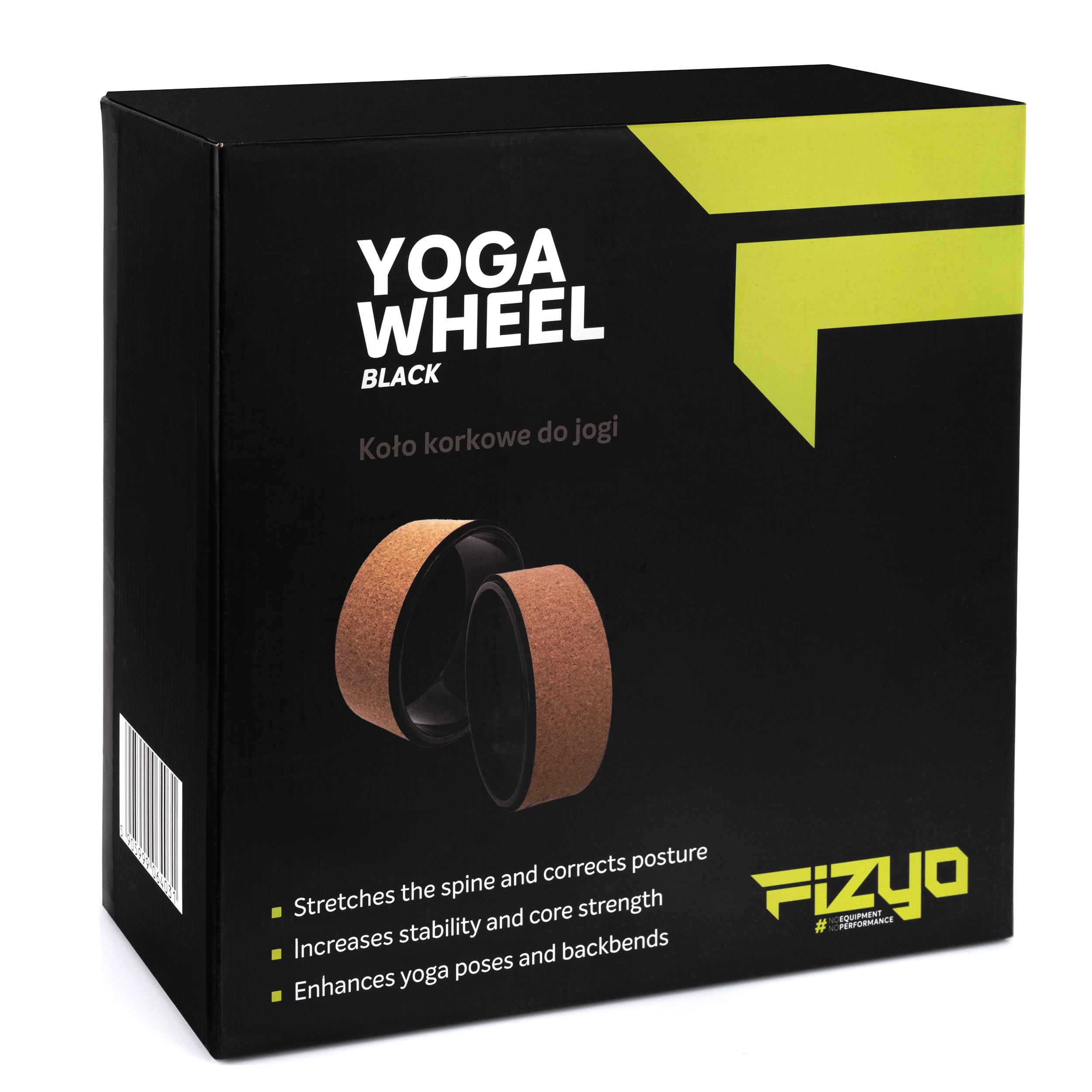 Fizyo Yoga Wheel Ø 32 cm – Yogarad für effektives Rücken-Training & Schmerzlinderung – Stabil, Rutschfest – Perfekt für Yoga, Pilates, Dehnung & Stretching