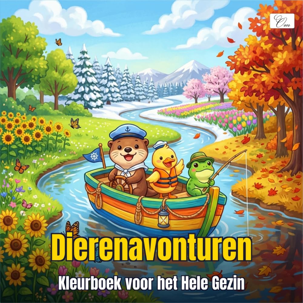 Cozy Adventure Animals — Gezellige Dierenavonturen — Kleurboek voor het Hele Gezin: 60 Schattige Chibi Dieren in Kawaii Stijl door Alle Seizoenen — Zomer, Herfst, Winter & Lente