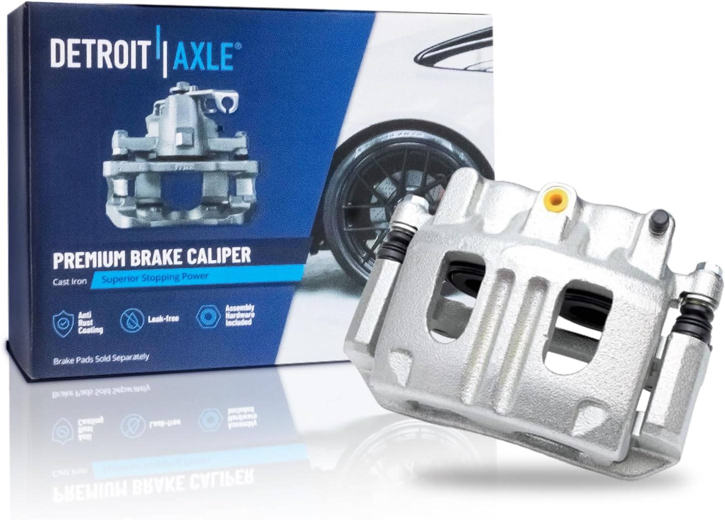 Detroit Axle Front Right Brake Caliper with Bracket