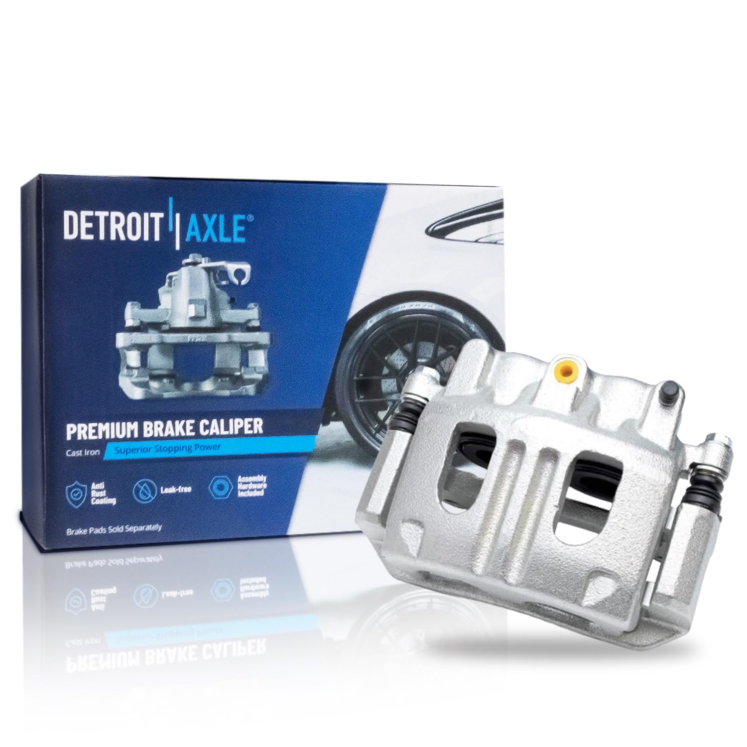 Detroit Axle - Front Right Disc Brake Caliper w/Bracket Replacement | for Ford Explorer Sport Trac Ranger Mazda B2300 B3000 B4000 Mountaineer