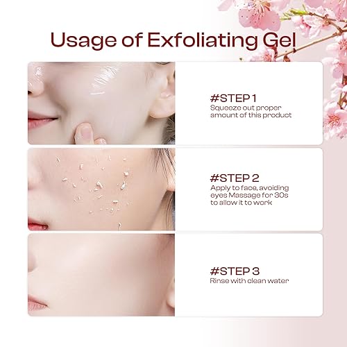 Miniatura 7 de Gel exfoliante purificante, 2 piezas: suave para la cara facial, exfoliante en gel exfoliante para la cara, limpia la suciedad y los aceites