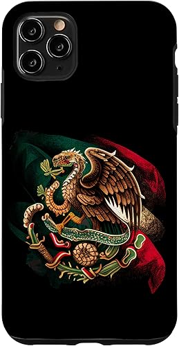 iPhone 11 Pro Max Mexico Independence Eagle Snake - Funda mexicana con diseño de dibujos animados