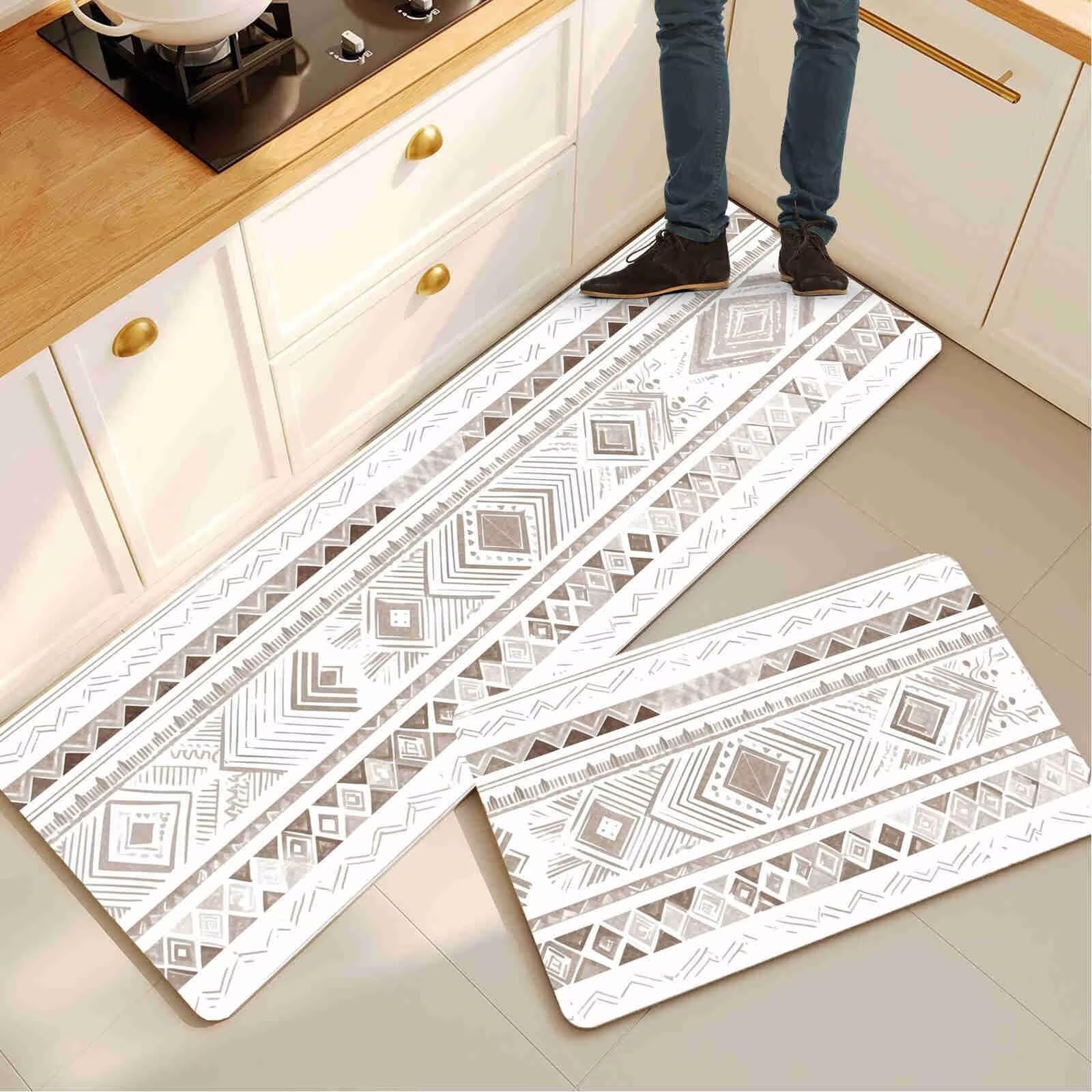 Alfombra cocina pasillo antifatiga absorbente y lavable set de 2 alfombras Symmetry 14-1249