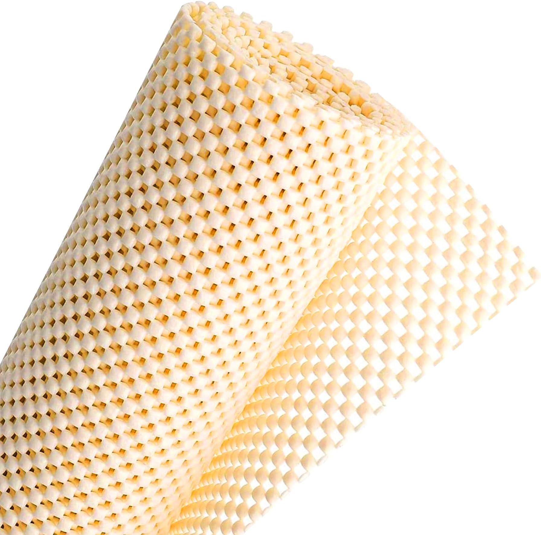 Multi-Use Non-Slip Mat: 120cm x 30cm - Keep Items Secure at Home, Office, Cars, and Caravans while Protecting Furniture (Cream/White)