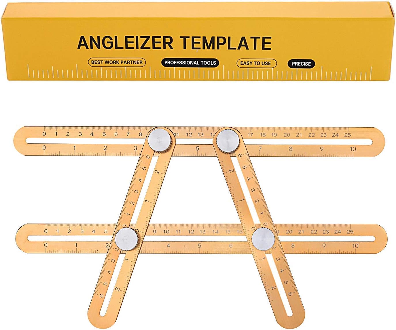 Angleizer Template Tool Measuring Instrument Four-Side Multi Angle Side Ruler Aluminum Alloy