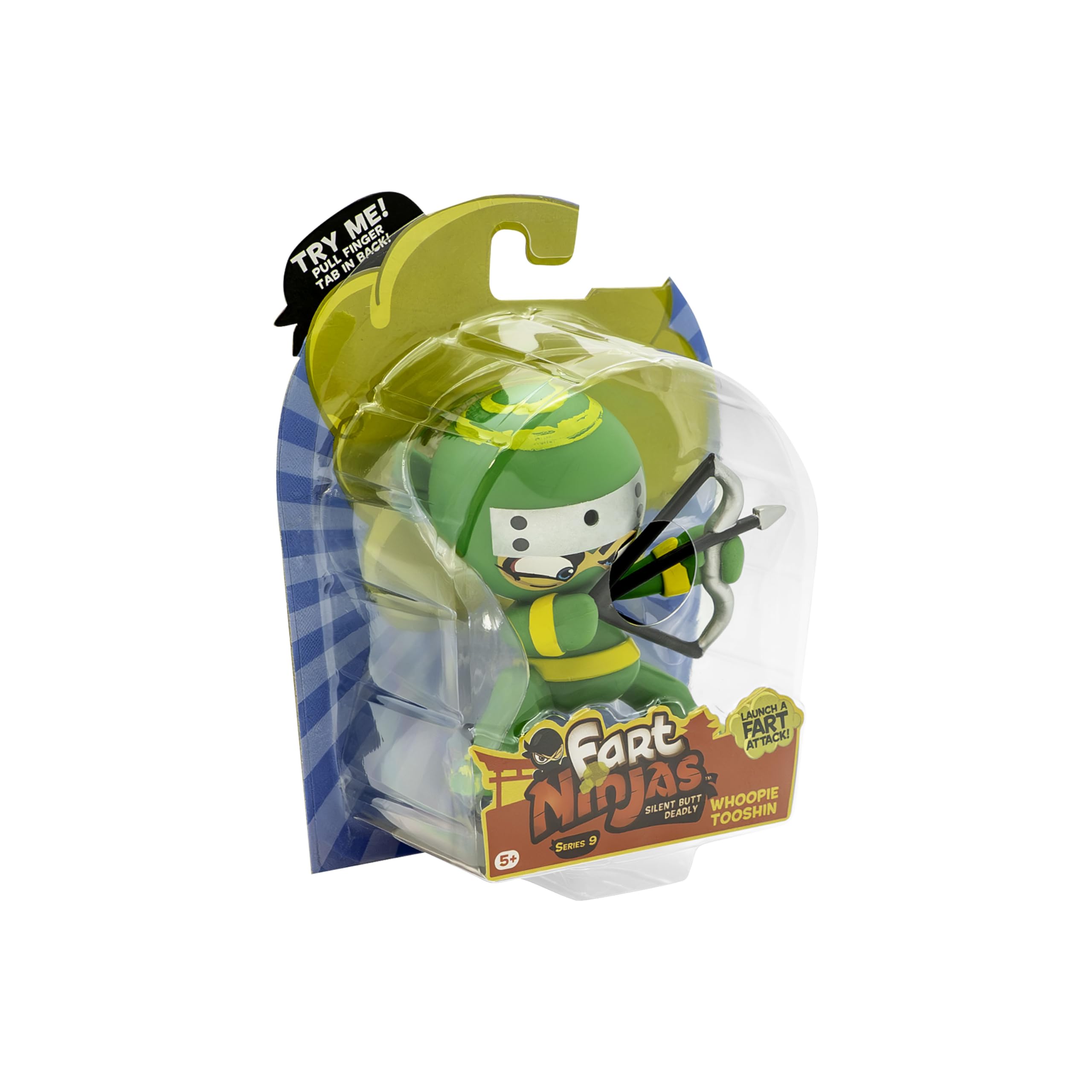 Fart Ninjas ,Whoopie Tooshin Series 9 Collectible Figures,10 Hilariously Realistic Fart Sounds,Ages 5+ Gifts & Toys 8 to Collect, Green — image 1