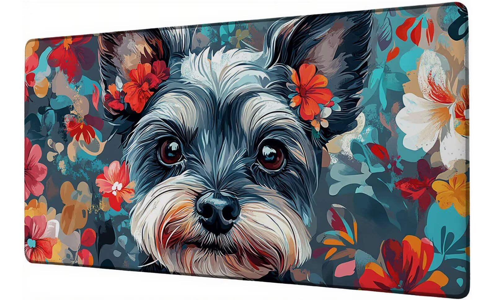 Podkładka pod mysz XXL 1400 x 600 mm podkładka pod mysz dla graczy kwiat duża podkładka pod mysz biurową akcesoria dla psów z antypoślizgową podstawą wodoodporna podkładka pod mysz podkład, do nauki