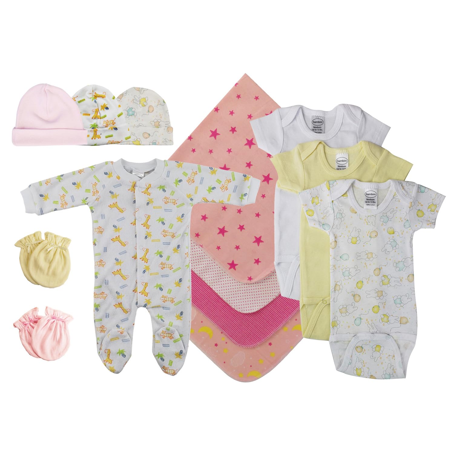 Bambini Baby Girls 13 Pc Layette Sets