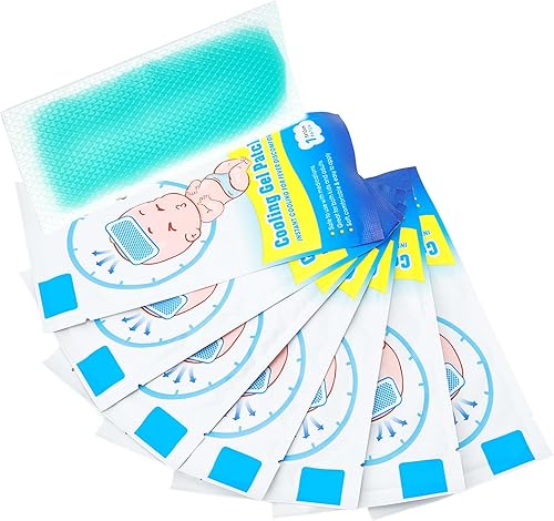 8 parches de enfriamiento para niños, almohadillas desechables para fiebre, parche de fiebre para niños, almohadillas frescas para fiebre y