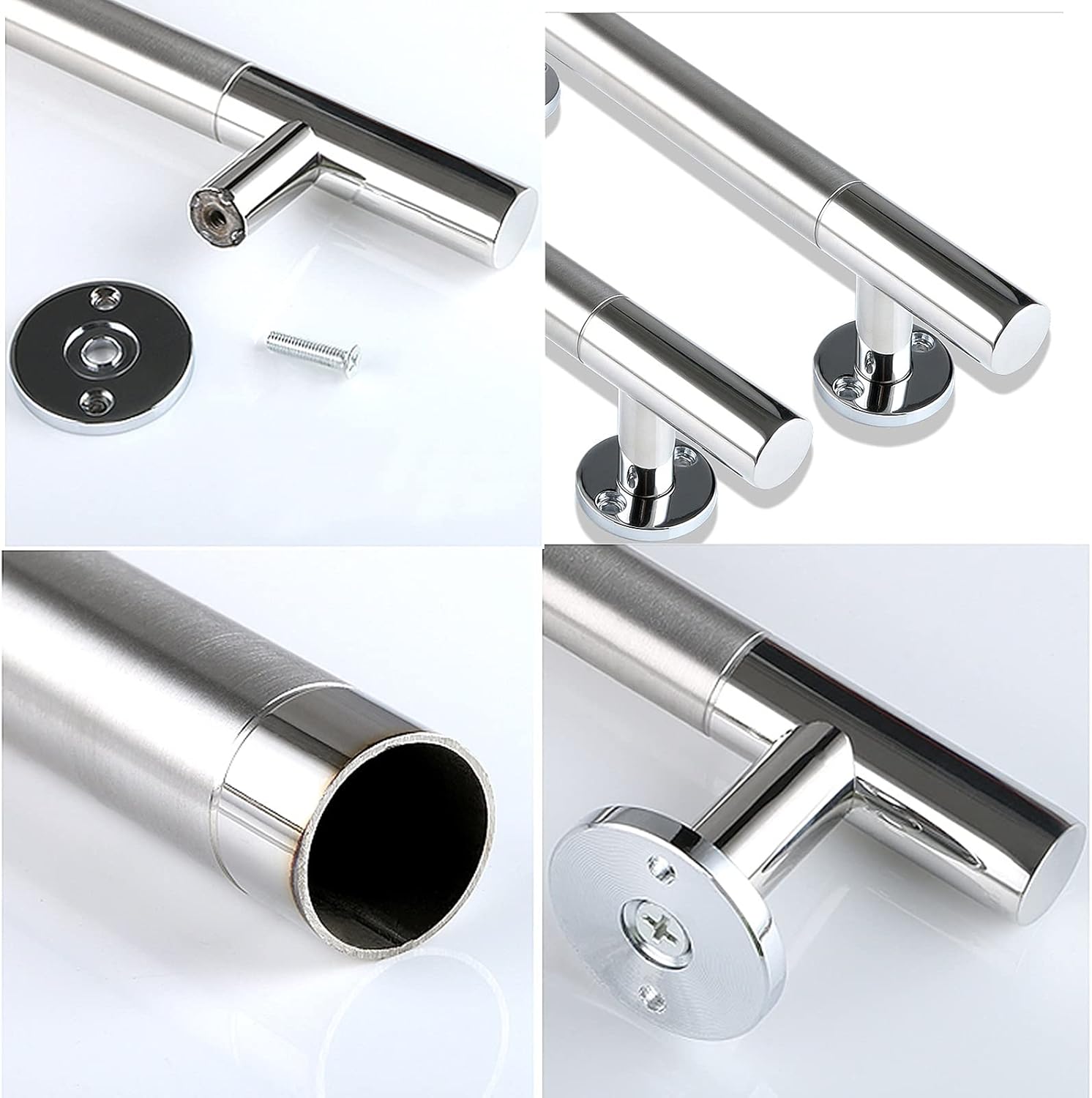 Garage Shed Door Handle - Durable Pull Push Hardware for Kitchen Cabinets, Closets & Drawers | 180mm Hole Distance Barn Grab Bar Accessories (Hole Distance 180mm)