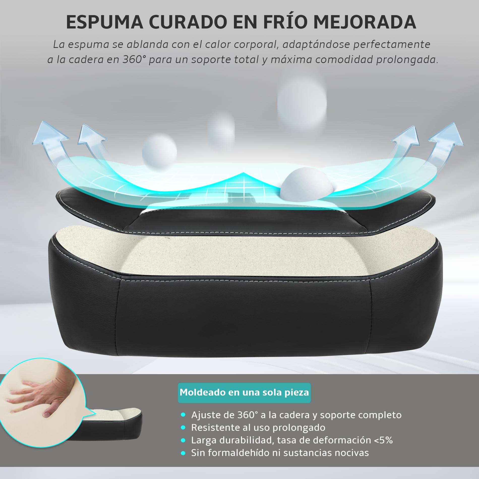 Silla Gaming ergonómica, Silla Escritorio Gaming Carga 200kg | Sillon Gamer con Reposacabezas, Cojín Lumbar, Reposabrazos 4D, Mecanismo basculante, Base Reforzada，PU Negro y Ante Blanco