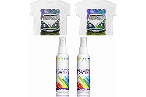 2PCS Sublimation Paint for Dark Fabric, Vibrant Quick-dry Coating Spray for Canvas, Carton, Pillows