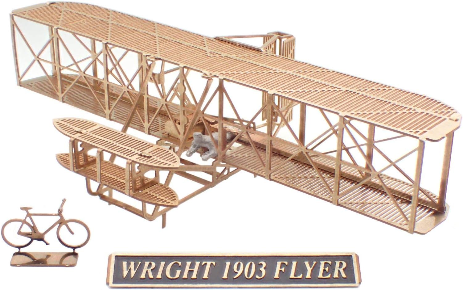 Wright 1903 Flyer - Brass Model Airplane Kit (1:160) Scale by Aero Base
