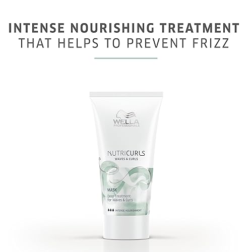 Miniatura 3 de WELLA PROFESSIONALS Máscara Nutricurls para ondas y rizos nutren definir el cabello ondulado y rizado