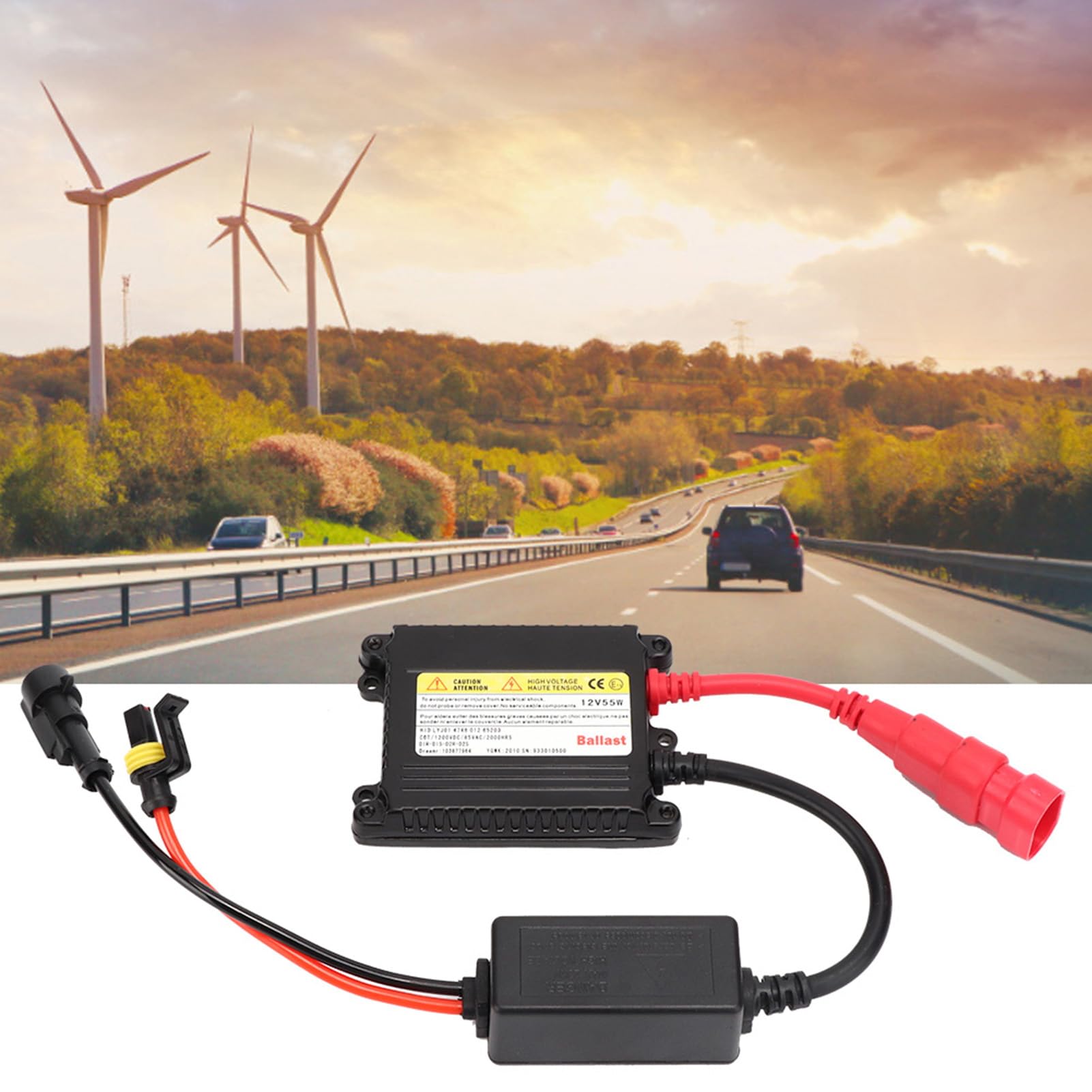 Balasto Universal para Xenón 12V 55W, Digital Delgado, Compatible con H1 H3 H7 H8 H9 H11 9005 9006
