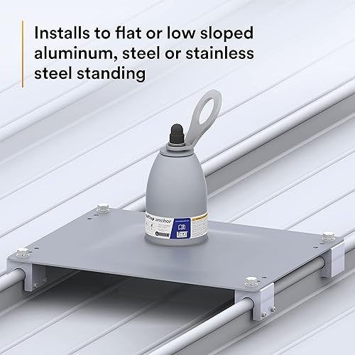 Miniatura 6 de 3M DBI-SALA 2100138 Anclaje de un solo punto para techos de costura vertical con anillo en D giratorio