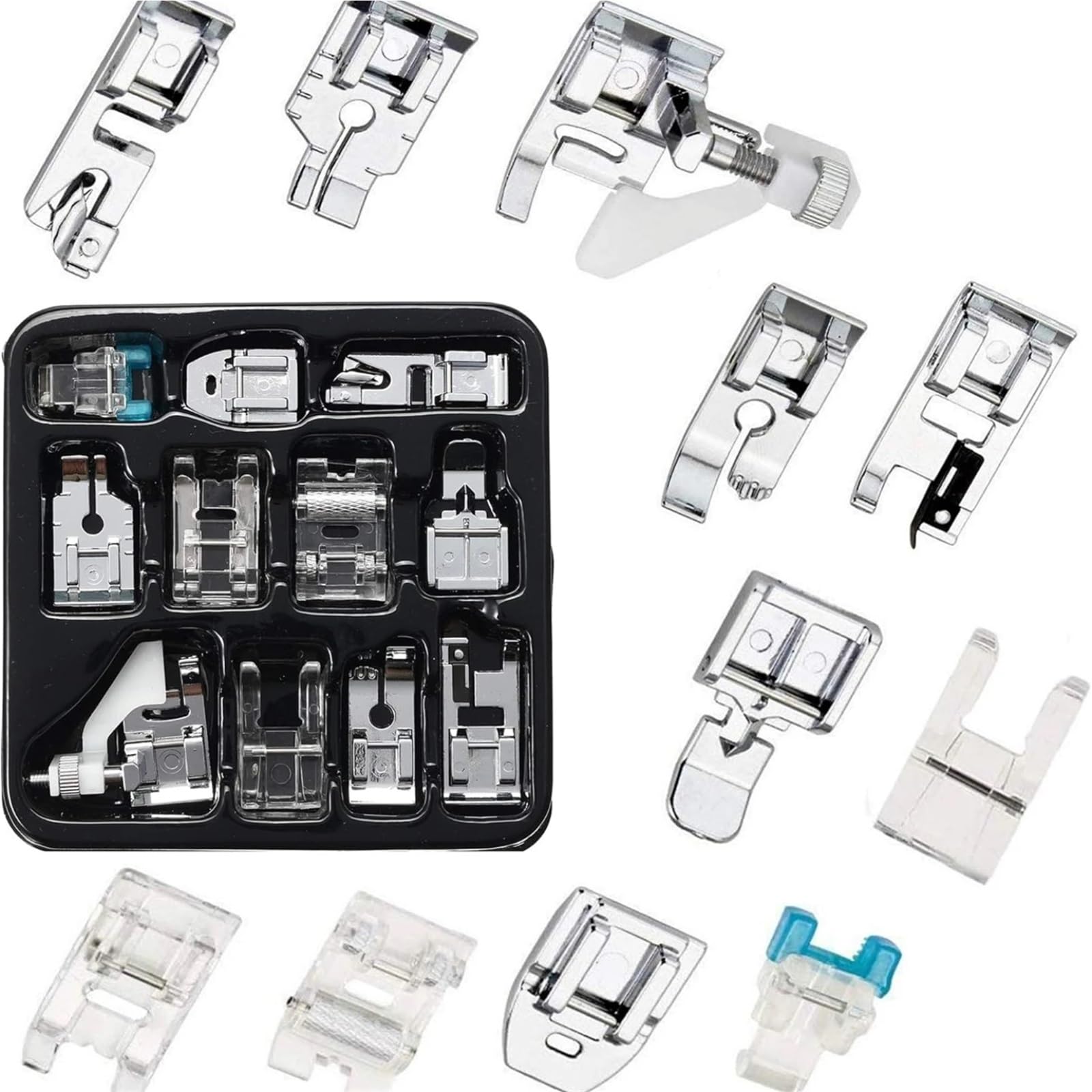 Sewing Feet 11Pcs Snap On Sewing Machine Foot For Home Low Shank Use Presser Feet Kit Tool Accessories