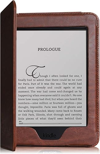 Miniatura 6 de Fintie Funda tipo libro para Kindle Paperwhite de 6" 2012-2017 (modelo núm. EY21 y DP75SDI)  Funda de piel vegana a prueba de golpes con apagado y