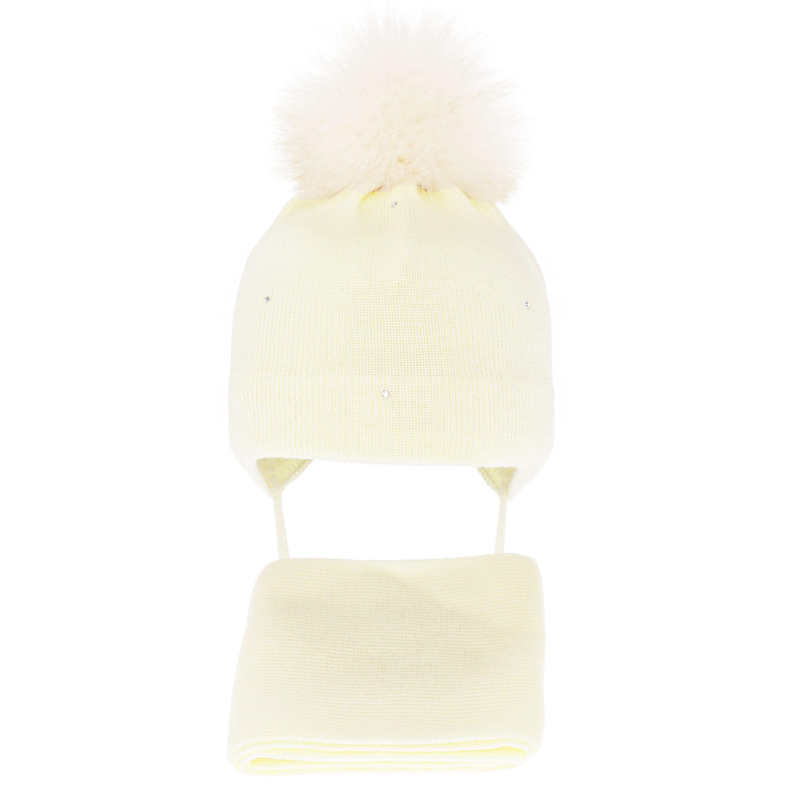 Warmer Winterset für Babys – Mütze und Schal aus 100% Merinowolle mit Wollfutter, ideal für Neugeborene und Kleinkinder | Oeko-TEX Zertifiziert