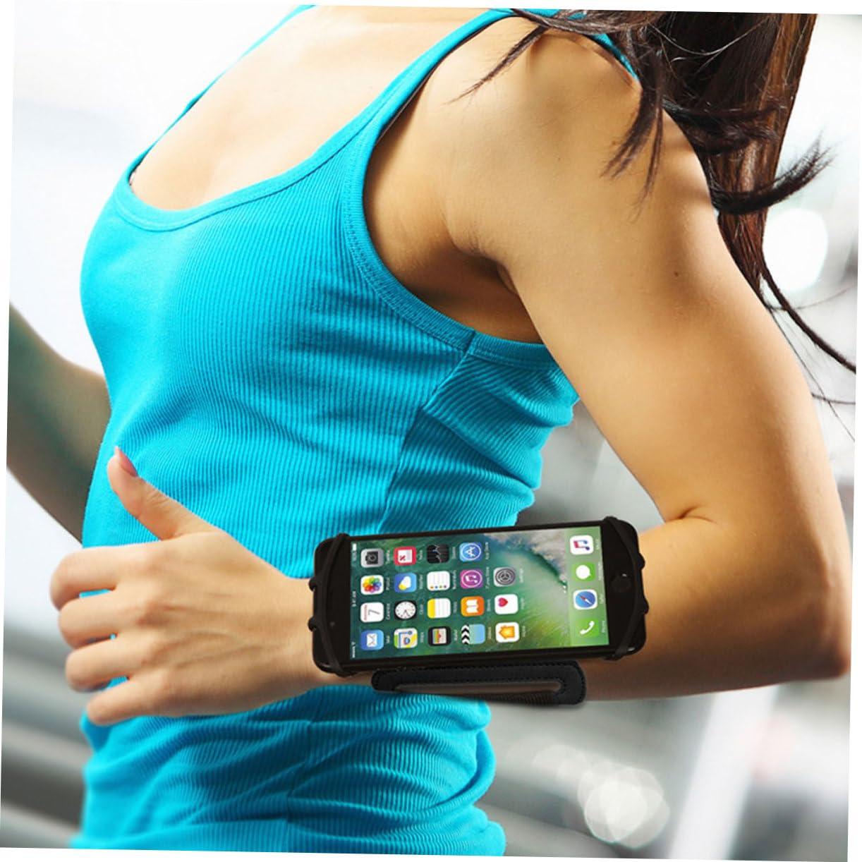Housoutil 3 Pezzi Supporto Da Polso Per Telefono Per Jogging Girevole A 180° Con Supporto Adesivo Resistente Per Sport