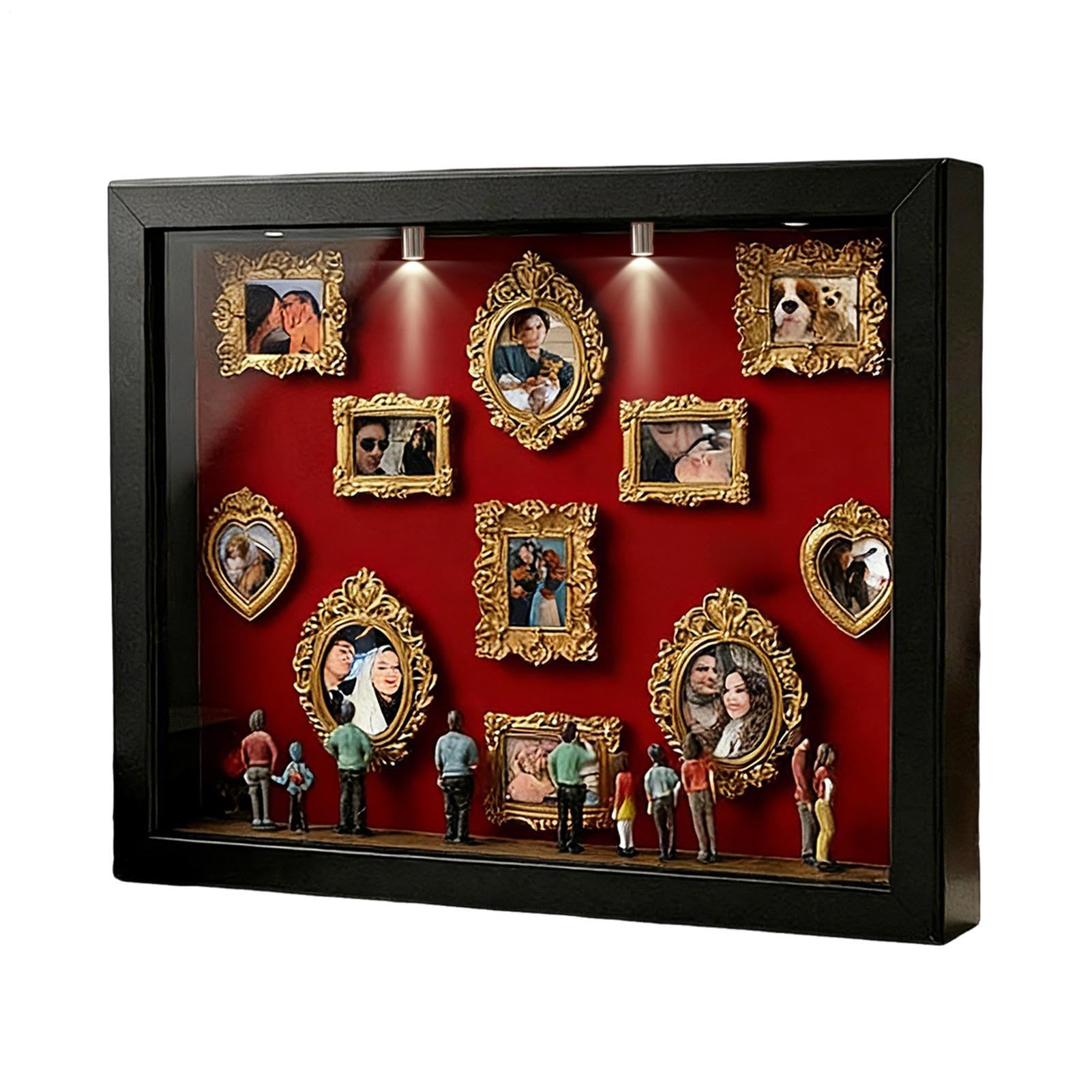 Mini Scatola Fai Da Te Con Museale, Shadow Box Frame Kit, Mini Cornici Da Museo Con , Kit Creativo Per Esporre I Ricordi, Ideale Per Decorazione Casa E Anniversari