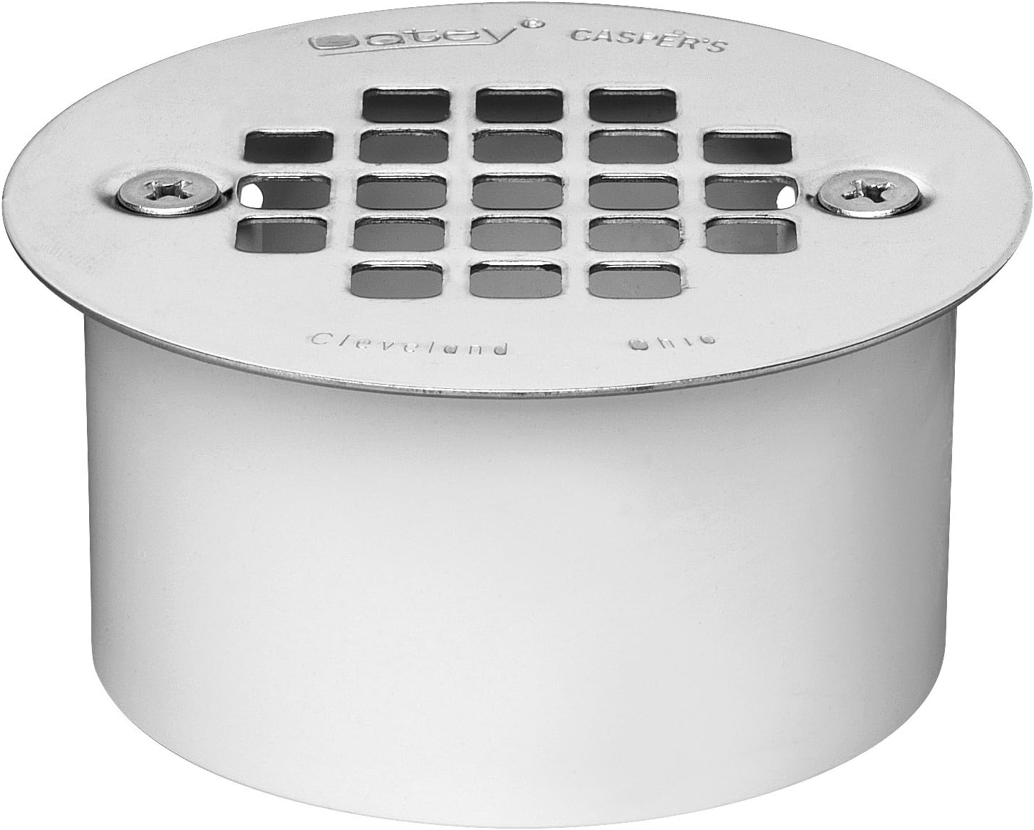 Oatey 3 in. PVC Snap-In Drain with 3-1/2 in. Stainless Steel Strainer