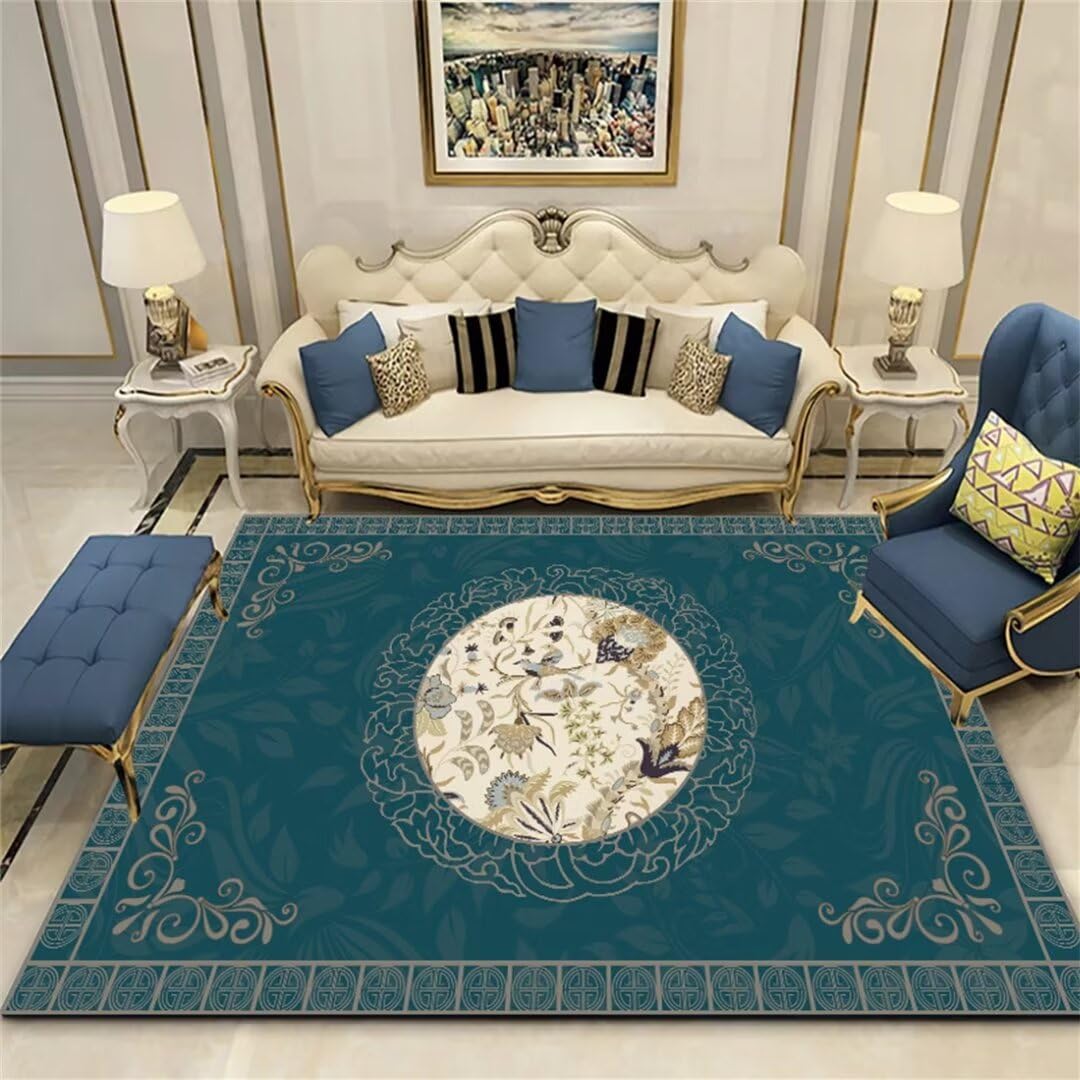 Tapis de chambre fille crème 170x240cm lavable pour couloir