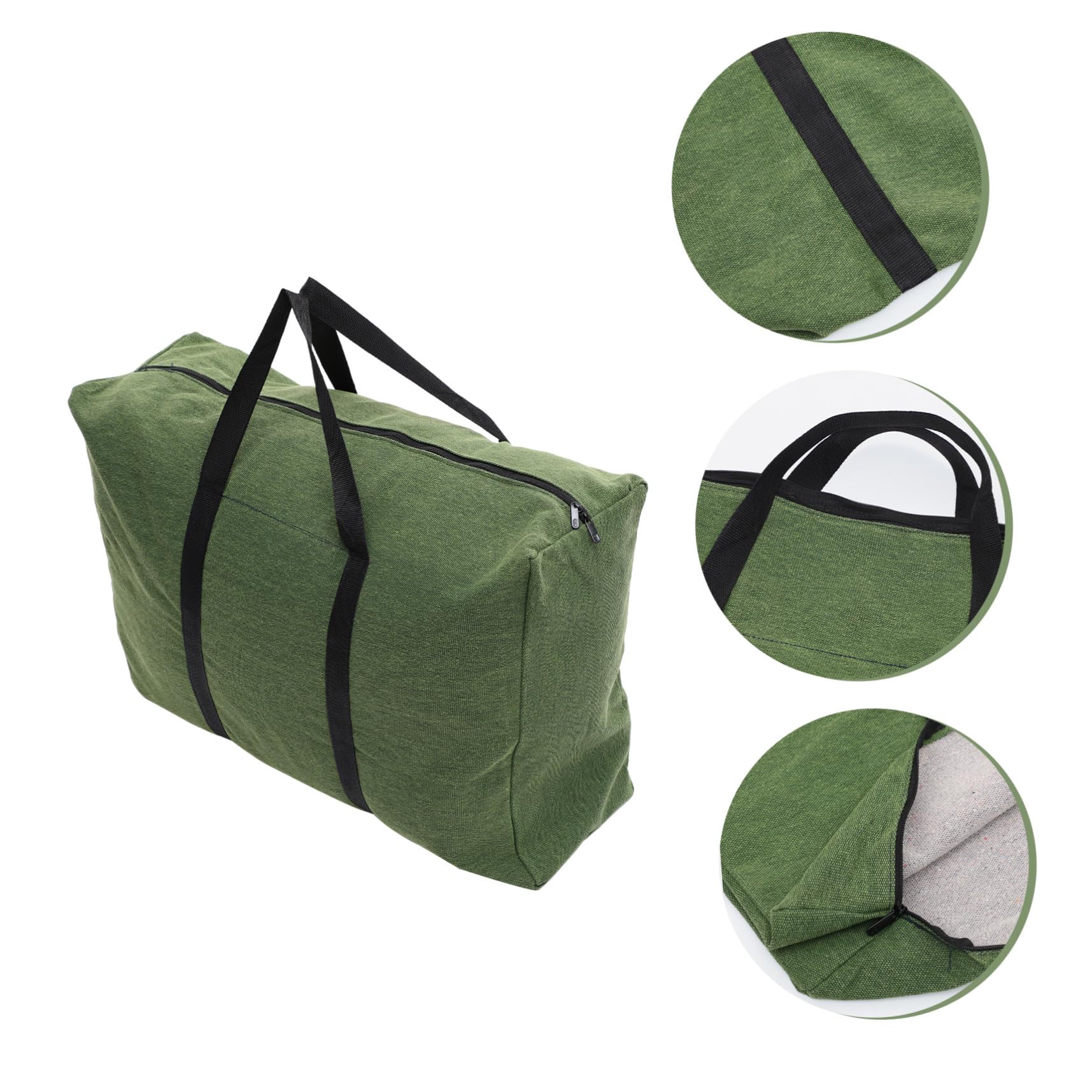 Borsa da Viaggio Grande in Tela, Capiente, Manici e Cerniera