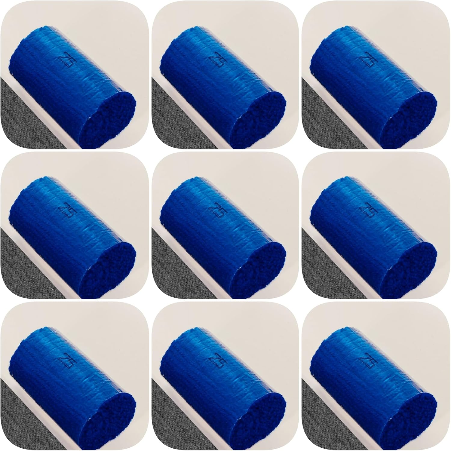 10 Rolls Latch Hook Yarn Kit - Precut Rugs Yarn for Crochet Bundles, Tapestry DIY Craft - Adults Beginners Rug Making (10 Rolls# Dark Blue A)