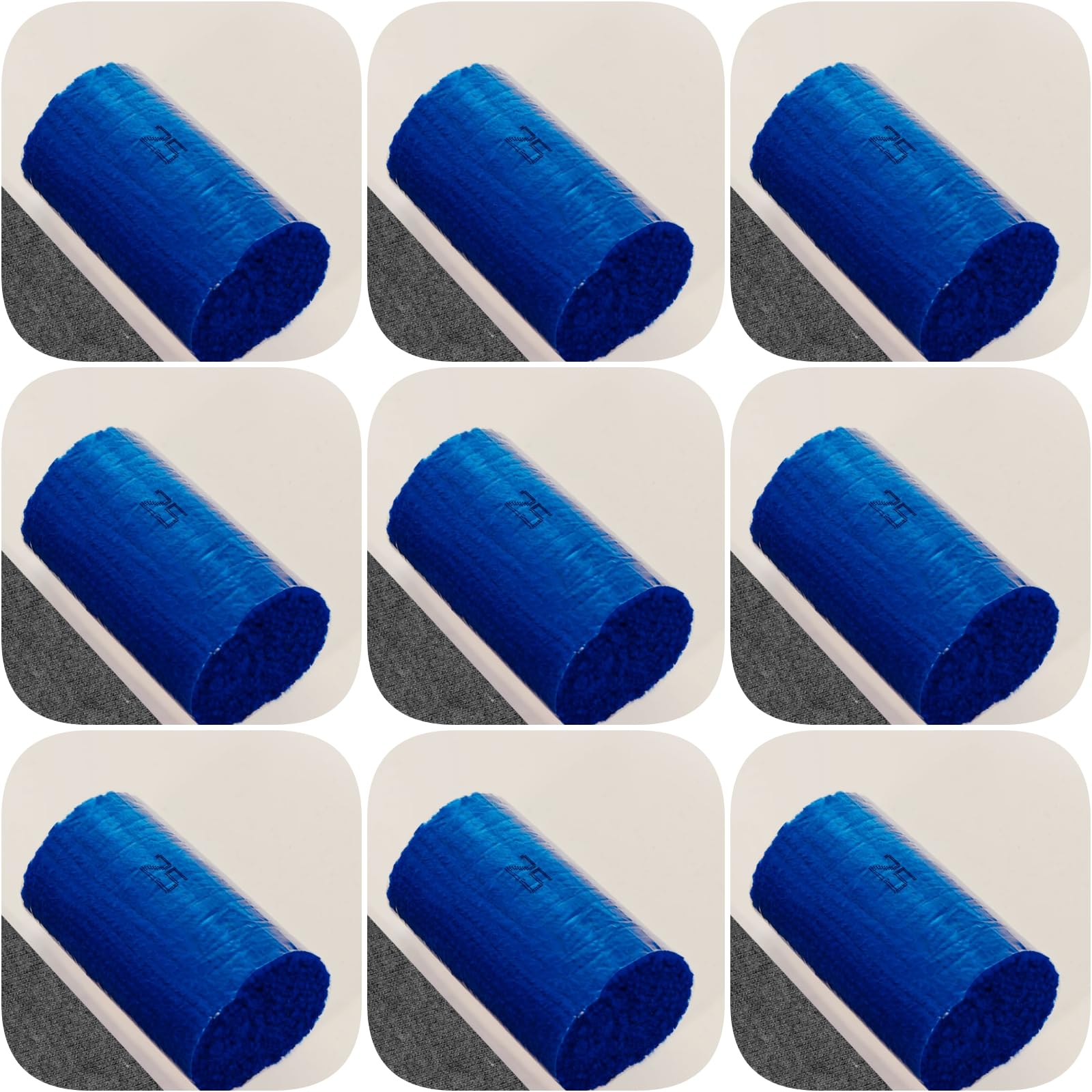Yglnden 10 Bundles Latch Hook Kit Colorful Yarn Bundles Cut Rug DIY Latch Hook Yarn for Handmake Craft Sewing Knitting for Adults (10 Bundles# Dark Blue A)