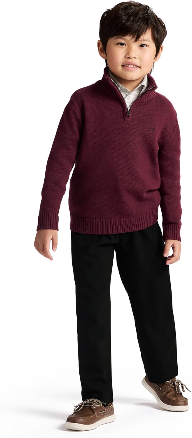 Calvin Klein boys 3-piece Sweater Set With Matching Button-down Shirt and Pants