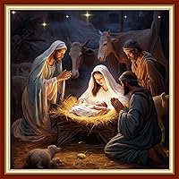 Vista 23 de DMCVIVR Stamped Cross Stitch Kits for Beginners Adults Needlepoint Kits for Beginners Embroidery Kits for Adults Crossstitch Kit for Beginners