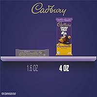 Vista 7 de Cadbury Barra de caramelo, caramelo de chocolate y café, 4 onzas