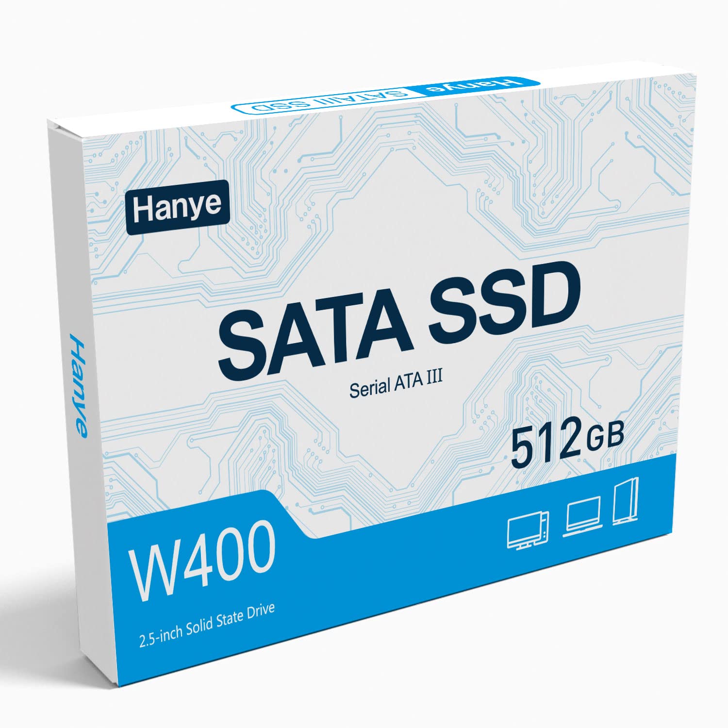 Amazon | Hanye SSD 512GB 3D NAND 高耐久TLC 採用 内蔵型 2.5インチ