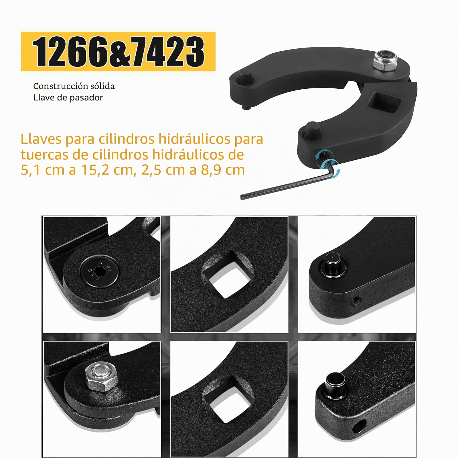 Llave ajustable de 2 piezas