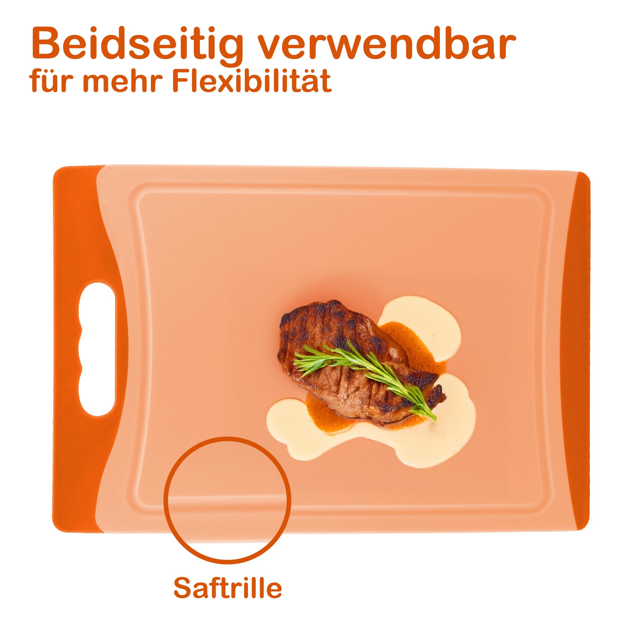 Planche à Découper Réversible 20x15x0,8cm Antibactérienne - Verte - Sûre Pour Aliments