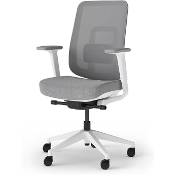 Ergotopia PureBack Ergonomic Office Chair - Ergonomic Desk Chair with 4 D Armrests & Synchronous Mechanism - Office Chair Ergonomic Test Winner - Comfortable Office Swivel Chair for Healthy Sitting