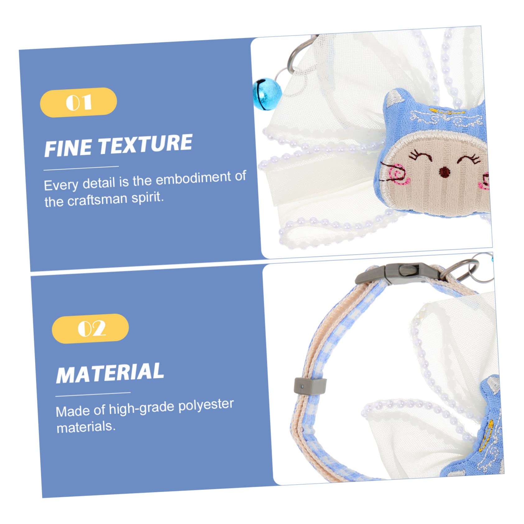 INOOMP 5pezzi Collare Per Gatti Con Fiocco Decorativo Collare Antistrozzo Resistente Per Gattini Accessorio Elegante Per Occasioni Speciali e Passeggiate All Aperto