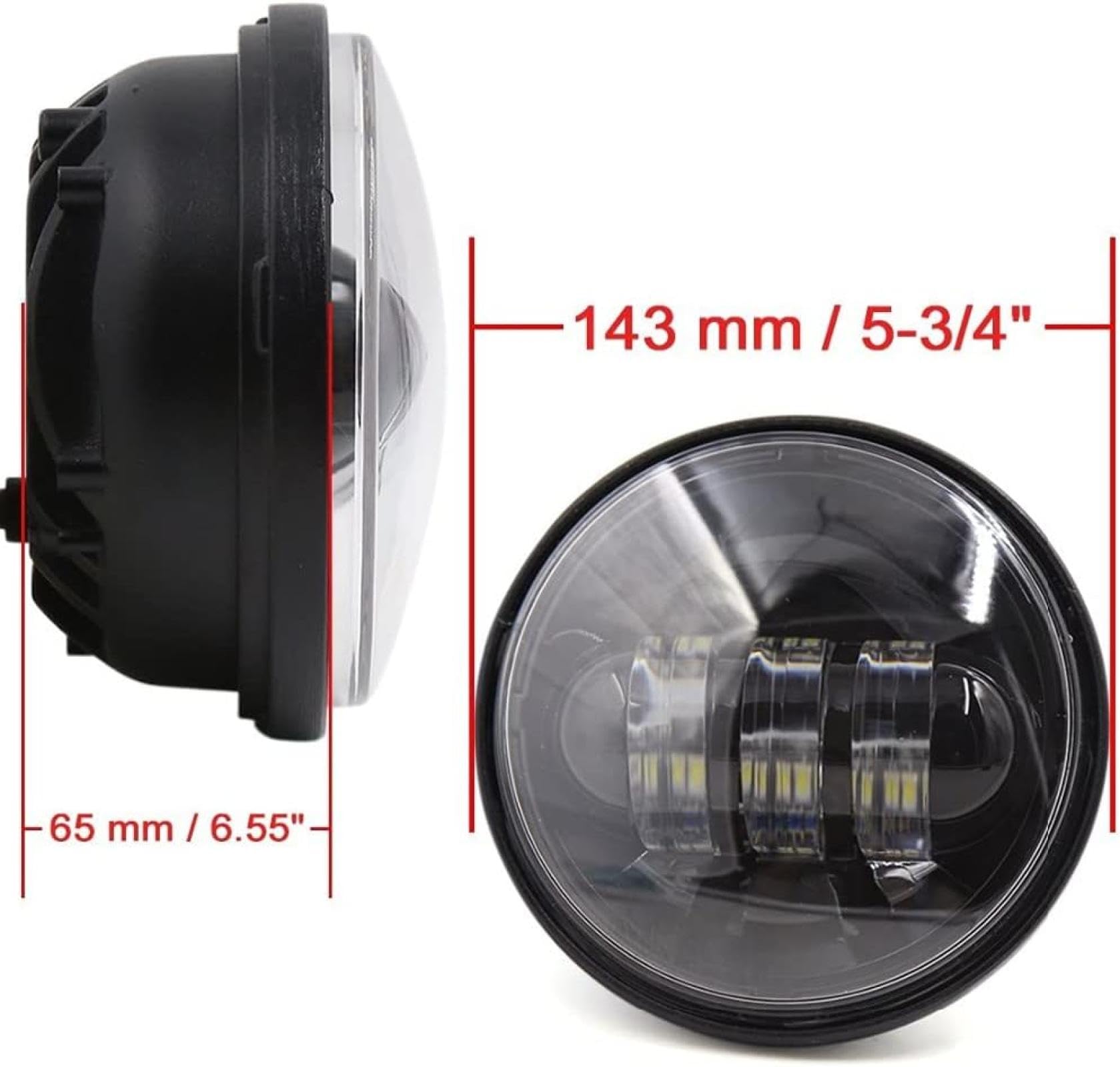 reflektor motocyklowy 45W Reflektor Części Motocyklowe 7" Reflektor LED + 4,5" 4 1/2" Światła Mijania Dla Softail Classi